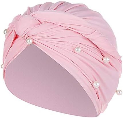 Manhong turban šešir biserne rak muslimanske žene zamotavaju kapu ruffle perling isprani pamuk niskog profila i traper bejzbol kapa