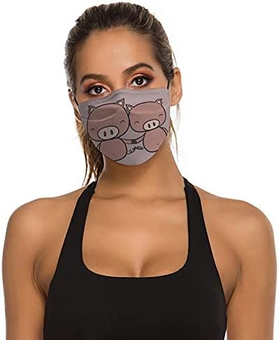 Personalizirana sigurnosna odjeća za višekratnu upotrebu maske od tkanine custommake slatki par životinjski Crtić poklon svinja muž