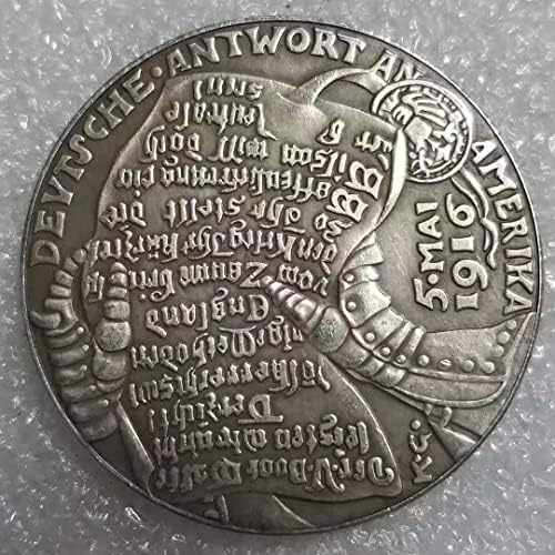 Starinski zanati 1916 Njemački komemorativni novčići rade stari srebrni dolar u okruglom kovanicama antikne kolekcije 1028