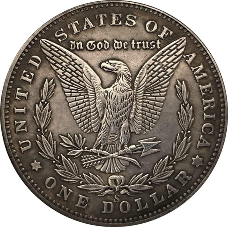 Qingfeng 38mm starinski srebrni dolar američki novčić Morgan Tramp Coin 1893S Craft # 14