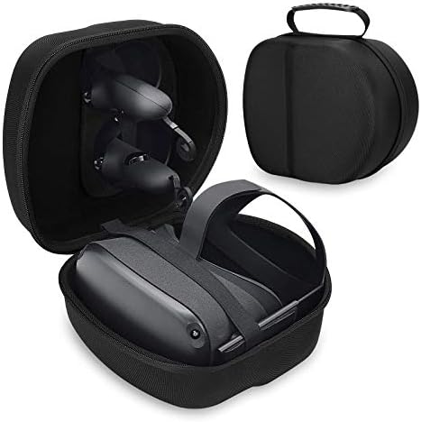 Tvrdi turistički futrola za Oculus Quest 2, kompaktni torbi za nošenje kompatibilan sa oculus Quest 1/2 Zaštititi Oculus Quest VR igrajućih slušalica i kontroleri Priključci za skladištenje poklopca
