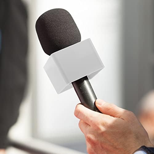 Zerodeko intervju mikrofon mikrofon logo Zastava Station Box: intervju Mic Logo kvadratni trougao u obliku 2kom za Karaoke ručni mikrofon Pribor Style 6 Prop mikrofon