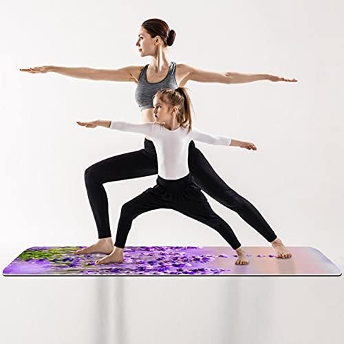 Cvijet lavande ljubičasta ljubičasta prostirka za jogu sa remenom bikram Yoga mat prostirka za jogu teksturirana neklizajuća površina
