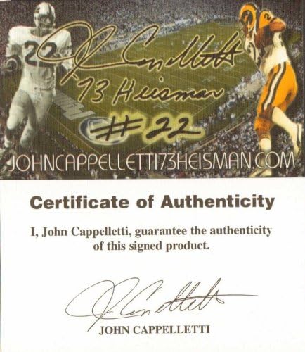 John Cappelletti potpisao Penn State 8x10 Akcijsko trčanje upisano Mi smo 73 Heisman W / Cappelletti COA