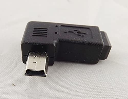 Konektori 10kom USB 2.0 Mini 5-pinski muški na Mini 5-pinski ženski Adapter pod pravim uglom konektor -