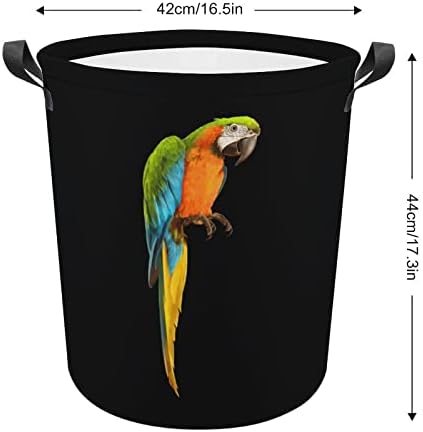 Korpe za veš papagaja sa ručkama vodootporne sklopive okrugle korpe za odeću Organizator kante za odlaganje