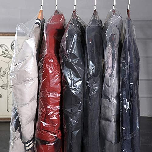 Fdit 10kom 60x100cm prozirna viseća torba za odjeću lagane torbe za odijelo za odjeću od prašine