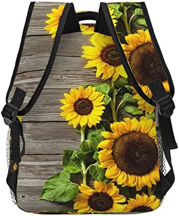 Ewmar biljke Tema suncokretov od suncokreta na platnu Ležerni ruksak / Lagana težina Studentski ruksak ruksak za prijenosnog računala