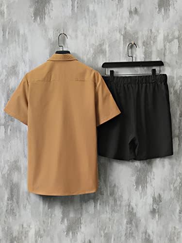 Gorglitter muško slovo zakrpano majicama se postavilo kratki rukav košulju za kratke džepove kratkih džepova