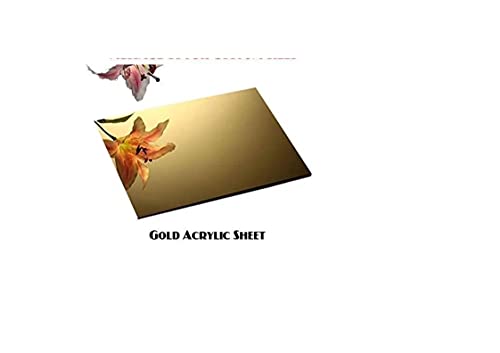 1/8 zlatno ogledalo akrilni pleksiglas plastični Lim 24 x 12 nominalne veličine AZM displeji