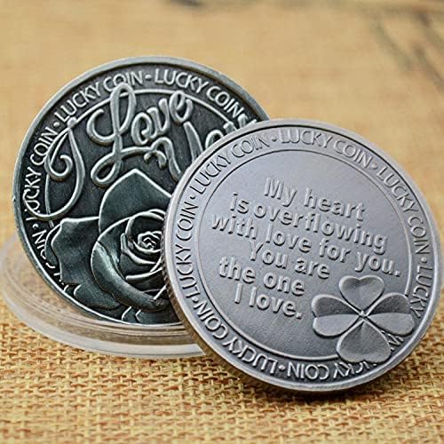 Omiljena kovanica COMEMORATIVE CIIN pozlaćena ljubav 2 ruža cvijeta Challenge Coin Lucky Coin Kolekcionarni novčić