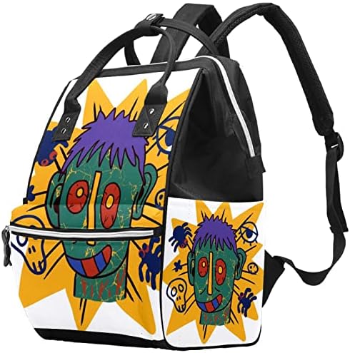 Halloween Street Graffiti zombijski bag ruksak backpack Baby Nappy Promjena torbe s više funkcija Veliki kapacitet Putna torba