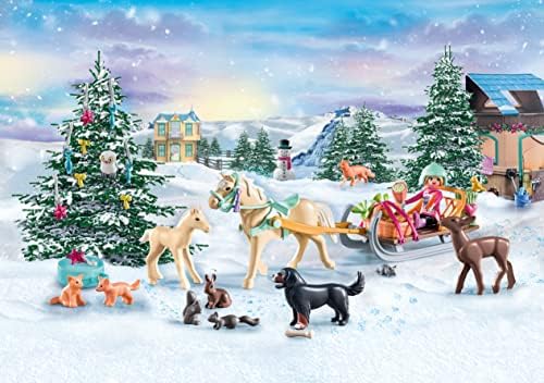 Playmobil Advent Calendar - Božićna Vožnja Saonicama