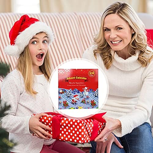 Božić Advent Kalendar 2022 za djecu, 24 kom Squishy Fidget igračke Advent Kalendar za Božić odbrojavanje Božić poklon za malu djecu