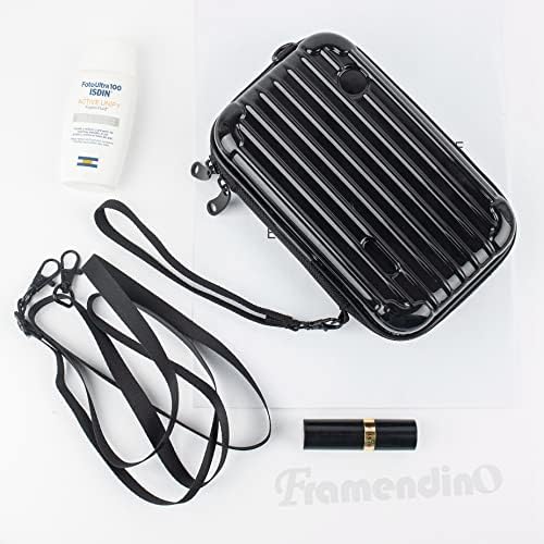 Framendino, torbica za kozmetiku Hard Shell za nošenje tvrde torbe za toaletne potrepštine, Mini Cross Body Bag Mini hard Shell kofer