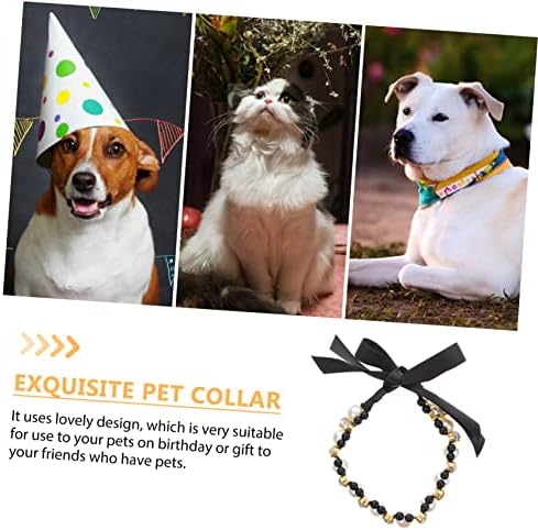 VALICLUD PET Pearl ogrlica Pearl Choker ogrlica od Choker ogrlica za štene za štene Rhinestones ovratnik za pse Kitten Play ogrlica
