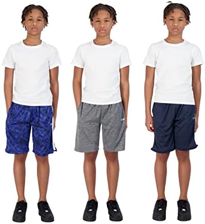 Hind Boys Horture za djecu od 3-pack košarkaške kratke hlače za dječake košarka i sport