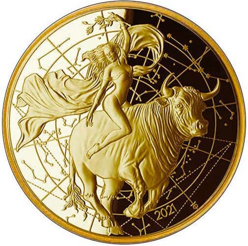 2021 DE Moderna prigodna Powercoin Sedection of Europe Mithos Gold Coin 50 Livre Njemačka 2021 Dokaz