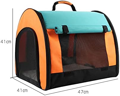 COMEONE Deluxe ruksak za kućne ljubimce za male mačke i pse, ventilirani dizajn štenaca, dvostrani ulaz, sigurnost i jastuk za leđa