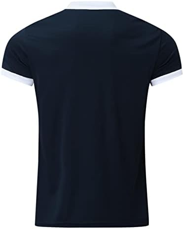 XXBR patentno polo majice za mens, 2022. novo ljeto 1/4 zip vrat Golf vrtove kratkih rukava casual majica sa prednjim džepom