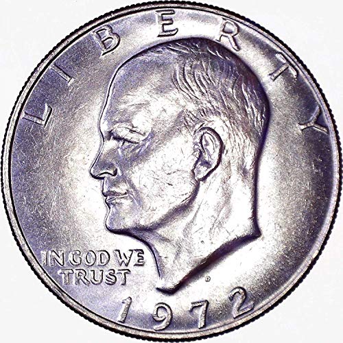 1972 D Eisenhower Ike dolar 1 u iznosu od 1 dolara o necrtenom