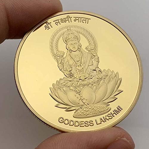 Indija Bodhisattva Lotus Buddha Coin zubni vilinski pozlaćeni komemorativni kovanica Lucky Copy Coin sa zaštitnim futrolom osobni