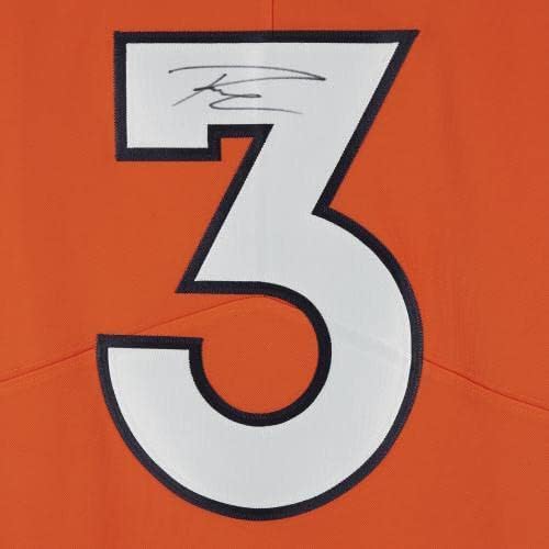 Uokvirena Russell Wilson Denver Broncos autogramirani narančasti Nike Limited Jersey - autogramirani NFL dresovi