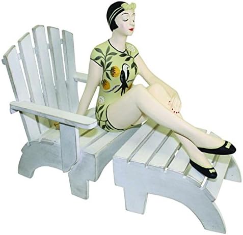 Moja svađarska kuća Vintage stil Bijela drva na plaži lutka stolica W Otoman | Kupanje sjedište ljepote