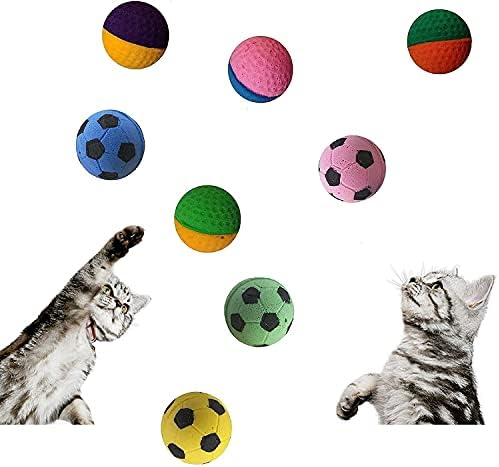 24 paketa pjena nogometne kuglice mačke igračke za unutrašnje mačke