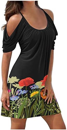 Amikadom Hawaiian Cami Tank na plaži salon za plažu žene žene s ramena cvijeće labave kondicije haljine sandresses dame o2