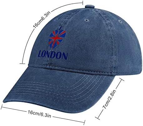 Volim London Funny Trucker Tata šešir oprana Bejzbol traper kapa za muškarce žene