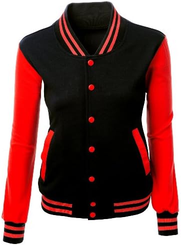 Xpril ženski stilski kontrast boja dugi rukavi Varsity jakna