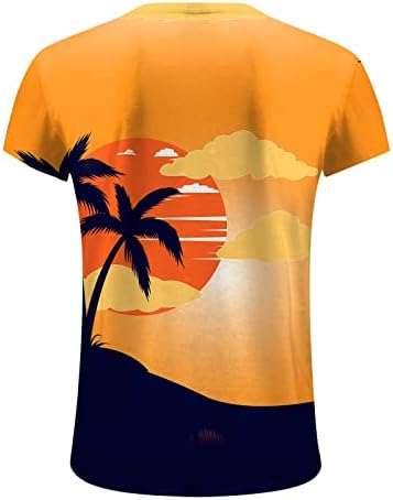 Ayaso Fashion 3D plaža tiskana muške majice kratkih rukava Casual Hawaiian uzorak Atletska ljetna majica za odmor Majica
