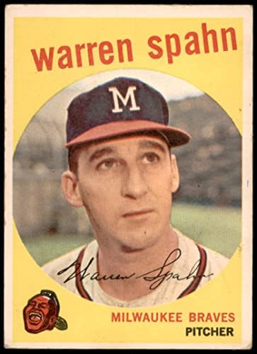 1959 FAPPS 40 Obs Warren Spahn Milwaukee Braves VG Braves