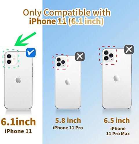 Loheckle za iPhone 11 futrola za žene, dizajnerski kvadratni slučajevi za iPhone 11 futrola sa držačem za postolje i remen, stilski