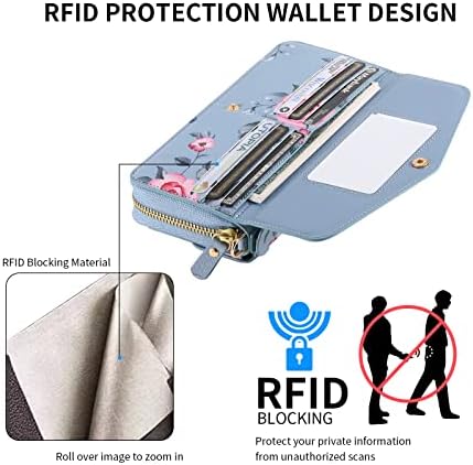 Soyeacrg Crossbody torbica za novčanik za iPhone 13 Pro Max / 13 Pro / 13/13 Mini, kompatibilna sa MagSafe RFID blokiranjem izdržljive