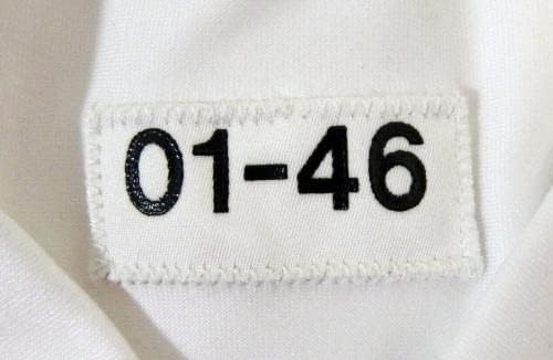 2001 Pittsburgh Steelers 58 Izdana divljači Bijeli dres 46 DP21225 - Neintred NFL igra rabljeni dresovi