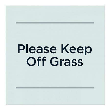 CGSignLab | Molimo čuvajte travu - laskaste teal prozor Cling | 24 x24