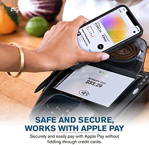 VENA Vcommute torbica za novčanik kompatibilna sa Apple iPhone 12 Pro Max , preklopni kožni držač za kartice sa postoljem-Slate Black