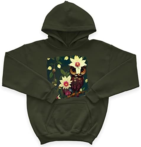 Slatka cvijeća dječja spužva Fleece Hoodie - šarena dječja kapuljača - umjetnička hoodie za djecu