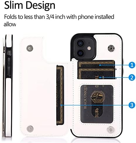 Božić Flip kožna torbica za novčanik kompatibilna sa Apple iPhone 11 futrolom za telefon sa Pu držačem za kartice, dvostrukom magnetnom