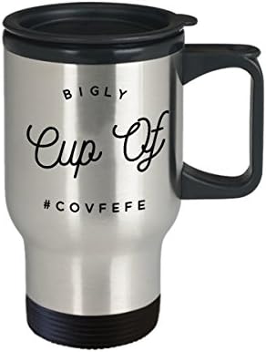 COVFEFE PUTNICA - COVFEFE CUP CAFE - Trump krig - 14oz šalica od nehrđajućeg čelika od nehrđajućeg čelika