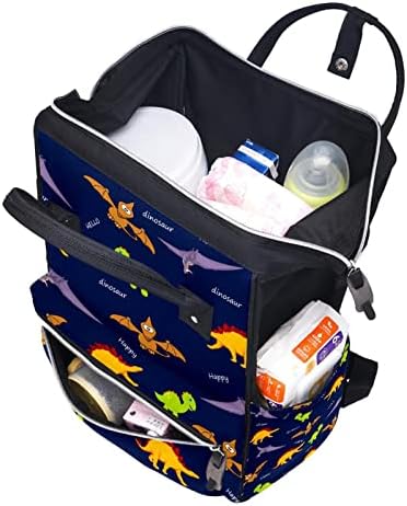 Guerotkr putni ruksak, torbe za pelene, ruksak pelena, dinosaur sretna helo boja