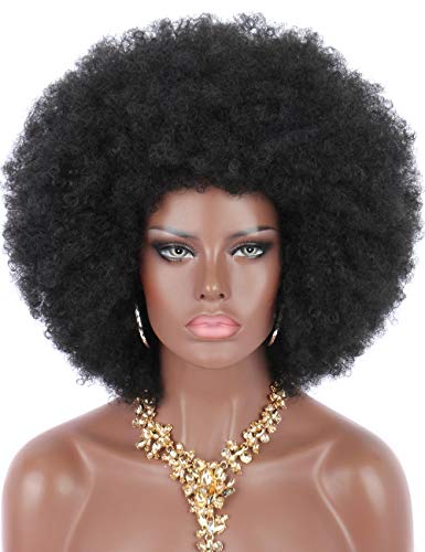 Kalyss 16 ženske kratke Afro Kinky kovrčave kose crne perike za crne žene velike Poskočne i meke prirodne vrhunske sintetičke perike