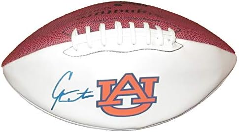 Cam Newton AUTOGREMIO AUBURN TIGERS Logo Fudbal W / Dokaz, na slici CAM potpisivanja za nas, Carolina Panthers, Auburn Tigrovi, Nacionalno
