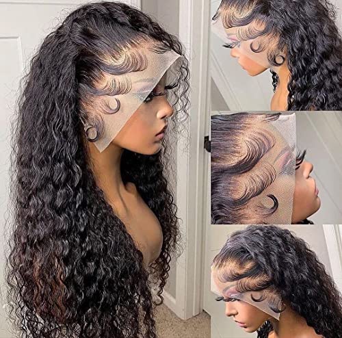 younsolo Water Wave Lace prednje perike ljudska kosa sa dječjom kosom za crne žene mokre i valovite perike neobrađene brazilske