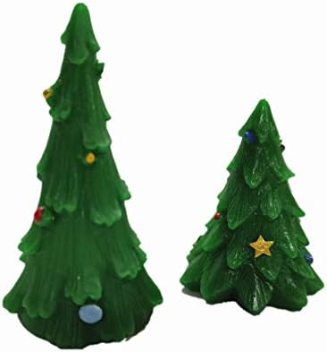 Amosfun božićni ukrasi 8pcs božićni minijaturni ukras Santa Claus Snowman Reindeer figurice Micro Pejzaž ukras za odmor za odmor Potrošni