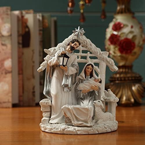 Chrui 5 inčni pribor za pribor Sveti Porodični kolekcionarski ukrasni ukrasni ukrasi božićne tablice, minijature Baby Jesus statue
