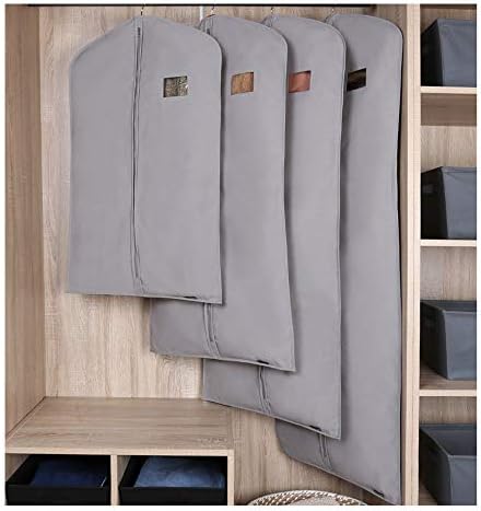 Hqaa Suit torbe za odlaganje za muškarce torbe za odjeću otporne na prašinu čiste pamučne prozračne torbe za odjeću za ormar s patentnim
