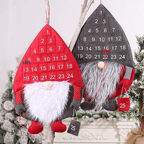 Božić Ukrasi, Božić Advent Kalendar Zid Visi Švedski Tomte Santa Gnome Advent Kalendar Sa 25 Džepovi Za Djecu Božić Odmor Dekoracije